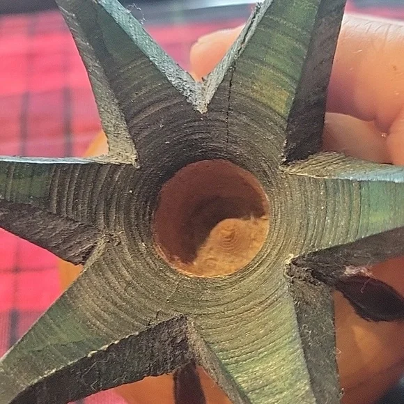 5 For 25.00/Pineapple Wooden Candle stick holder,Hand carved,EUC - Picture 4 of 4